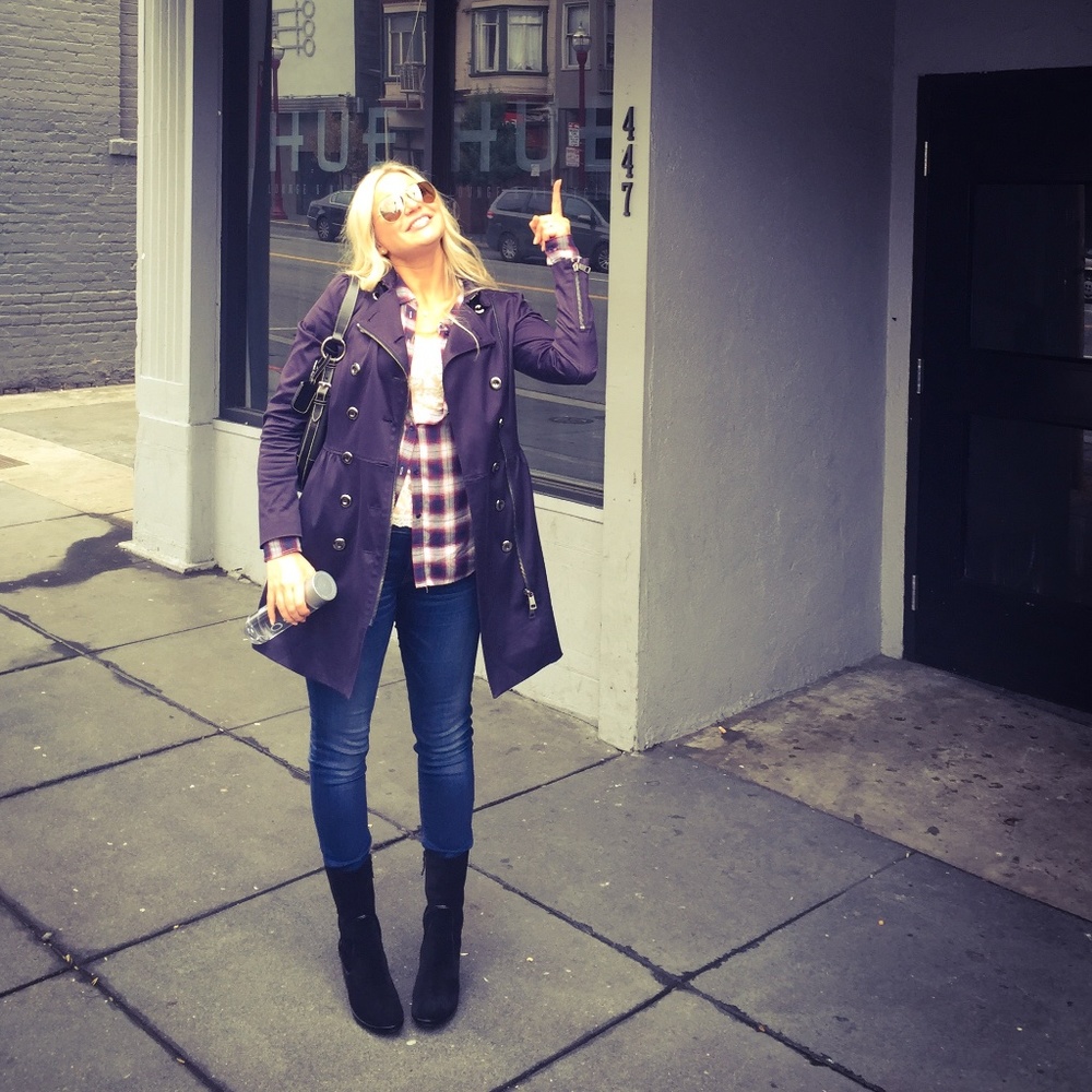 Burberry London Navy Trench